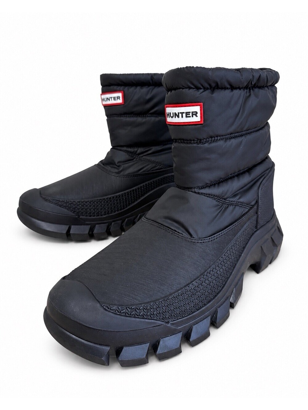 Hunter Intrepid Short Snow Boots Men’s 11 Black Waterproof Insulated NWT